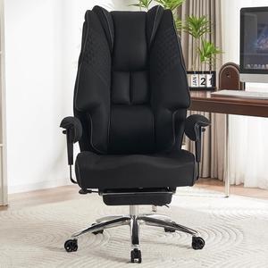 Big and Tall Office Chair 400lbs Wide Seat, Mesh High Back Executive Office Chair with Foot Rest, Ergonomic Breathable Office Chair Lumbar Support for Lower Back Pain Relief (Mesh Black)