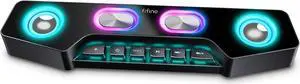 FIFINE Computer Speaker, Bluetooth Wireless Gaming RGB Desktop Speaker, Aux-in Wired Jack, USB Powered, for PC Laptop Phones, External E-Sport Speaker for Streaming Party-AmpliGame