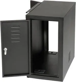 Global Industrial Computer Cabinet Side Car, Black, 12"W x 22-1/2"D x 21-1/2"H