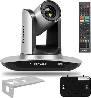 FoMaKo NDI Camera AI Auto Tracking HDMI PTZ Camera 30x Optical Zoom IP USB3.0 HDMI PTZ Camera for Church Services Worship Education, PoE 1080P60