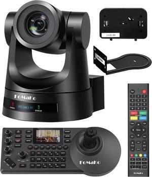 FoMaKo PTZ Camera Bundle 20X HDMI 3G-SDI IP PoE HDMI PTZ Camera for Church Worship PTZ Controller PoE IP PTZ Camera Controller Keyboard