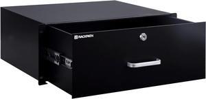 4U Rack Mount Drawer for 19 Inch AV/Network/DJ Equipment Racks or Cabinets with Lock and Key