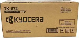 Kyocera Genuine TK-1172 Black Toner Cartridge for ECOSYS M2040dn / M2540dw / M2640idw Model Laser Printers 7200 Pages (1T02Y80UX0)