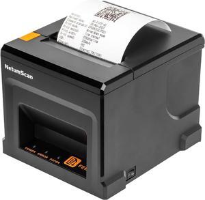 80mm POS Receipt Printer 300mm/s USB Thermal Receipt Printer with Auto Cutter Cash Drawer, USB Ethernet Interface, Support Windows/Mac/Linux, Restaurant Kitchen Printer for ESC/POS