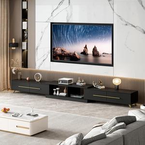 Extendable TV Stand for TVs up to 75", Modern TV Cabinet & Entertainment Center with Shelves & Drawers, Media Console Table for Living Room, Bedroom,  (95" L x 15.7" D x 13.18" H)