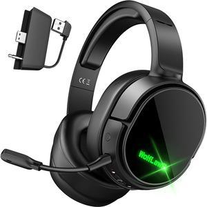 Wireless Gaming Headset for Xbox Series X|S, Xbox One, PS5, PC, Mac, Nintendo Switch, Bluetooth Over Ear Gaming Headphones with Detachable Noise Canceling Microphone, 40H Battery