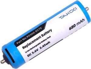 Replacement Battery for Panasonic K0360-0570, V9ZL2508,EH-HE93ES8103,ES816,ES8224,ES8249,ES8077,ES/ER Series Shaver fits Part no V9ZL2508, K0360-0570 360mAh