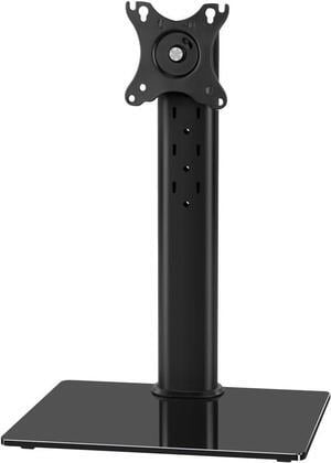 Single Computer Monitor Stands Full Motion Swivel Free Standing Desk Vesa Mount for 13 inch to 32 inch Screen Height Adjustable Monitor Mount Vesa 75 * 75mm/100 * 100mm Hold up 77Lbs