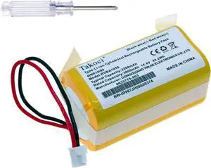 Replacement Shark RVBAT850 Battery for RV2001 RV2001WD RV2000WD RV2001DRUS RV2001WRUS RV1000 RV1001AE RV1001 UR1005AE UR1100S1US UR1100SRUS RV1100SRUS (Attention: 2 Prongs Connector)