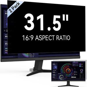 [2-Pack] 31.5 Inch Computer Privacy Screen Filter for 16:9 Widescreen Monitor, Removable Eye Protection Anti Glare Blue Light Filter Privacy Shield, Anti Spy Screen Protector Film 31.5 In