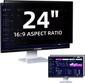 [2 Pack] 24 Inch Privacy Screen Filter for 16:9 Widescreen Computer Monitor, Removable Eye Protection Anti Glare Blue Light Filter Privacy Shield, Upgraded Anti Spy Privacy Screen Protector Film 24 In