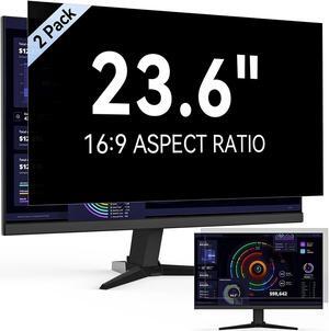 [2-Pack] 23.6 Inch Computer Privacy Screen Filter for 16:9 Widescreen Monitor, Removable Eye Protection Anti Glare Blue Light Filter Privacy Shield, Anti Scratch Anti Spy Screen Protector Film 23.6 In