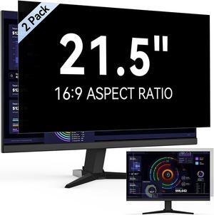 [2-Pack] 21.5 Inch Computer Privacy Screen Filter for 16:9 Widescreen Monitor, Removable Eye Protection Anti Glare Blue Light Filter Privacy Shield, Anti Scratch Anti Spy Screen Protector Film 21.5 In