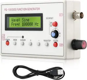 1HZ-500KHZ DDS Functional Signal Generator, Seesii DDS Function Low Frequency Signal Generator Sine/Triangle/Square/Sawtooth Waveform