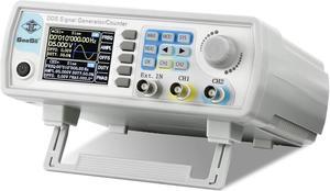 Professional Upgraded DDS Signal Generator Counter,60MHz LCD Display High Precision 200MSa/s Dual-Channel Arbitray Waveform Function Generator Frequency Meter