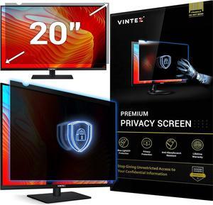 20 Inch Computer Privacy Screen Filter for 16:9 Widescreen Computer Monitor and Laptop - Anti-Glare - Anti-Scratch Protector Film - Data Confidentiality Shield