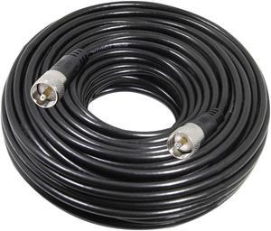 RG8x Coaxial Cable 15ft, CB Coax Cable, UHF PL259 Male to Male Low Loss CB Antenna Cables, 50 Ohm for HAM Radio, Antenna Analyzer, Dummy Load, SWR Meter .