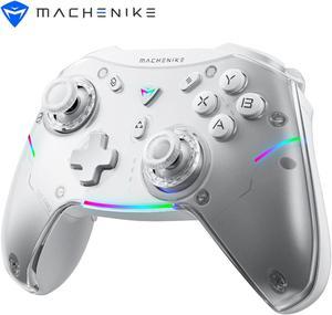 G5 Pro Wireless Gaming Controller for Windows PC,Switch,IOS&Android,PC Controller Hall Effect Joystick&Triggers/Gyroscope,RGB Lights (White)