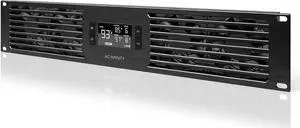 AC Infinity CLOUDPLATE T7-N, Rack Mount Fan Panel 2U, Intake Airflow, for Cooling AV, Home Theater, Network 19 Racks