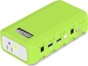 88.8Wh|65Watts Portable Laptop Charger with AC Outlet, A Super Travel Portable Battery Pack & Power Bank for HP, Notebooks, MacBook, Laptops Green