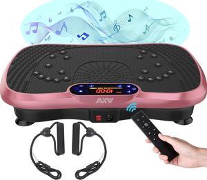 Vibration Plate Exercise Machine Whole Body Workout Power Vibrate Fitness Platform Vibrating Machine Exercise Board for Weight Loss Shaping Toning Wellness Home Gyms Workout (Slim) Pink