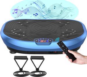 Vibration Plate Exercise Machine Whole Body Workout Power Vibrate Fitness Platform Vibrating Machine Exercise Board for Weight Loss Shaping Toning Wellness Home Gyms Workout Blue