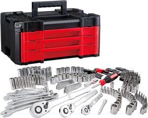 Craftsman VERSASTACK Mechanics Tool Set, 1/4 in, 3/8 in, and 1/2 in Drive, 230 Piece