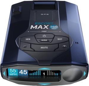 Escort MAX 360 MKII Radar and Laser Detector Bluetooth Enabled, 360° Directional Arrows, Exceptional Range, Shared Alerts, Drive Smarter App, Black