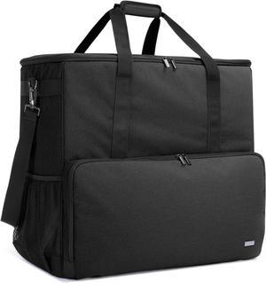 Desktop Computer Travel Bag, Carrying Case for Computer Tower PC Chassis, Keyboard, Cable and Mouse, Bag Only, Black
