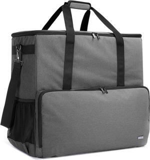 Desktop Computer Travel Bag, Carrying Case for Computer Tower PC Chassis, Keyboard, Cable and Mouse, Bag Only,Grey