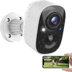Security Cameras Wireless Outdoor, Battery Powered Cameras for Home Security Indoor/Outdoor with AI Motion Detection, 1080P Color Night Vision, 2-Way Talk, IP66 Weatherproof, SD/Cloud Storage