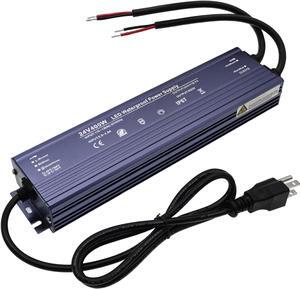 12V LED Power Supply 400W Low Voltage Transformer Adapter,AC90-130V to DC12V 33.4A 400 Watts LED Driver Waterproof IP67 for Indoor and Outdoor LED Lights Use