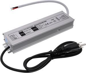 24V LED Power Supply 200W Low Voltage Transformer Adapter,AC90-130V to DC24V 8.33A 200 Watts LED Driver Waterproof IP67 for Indoor and Outdoor LED Lights Use