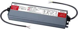 LED Driver 150 Watts 12V DC Low Voltage Transformer Waterproof IP67 Power Supply Transformer Adapter AC 100V-120V to 12V DC, LED Power Supply for Indoor Outdoor LED Lighting