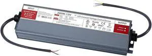 LED Driver 200 Watts 12V DC Low Voltage Transformer Waterproof IP67 Power Supply Transformer Adapter AC 100V-120V to 12V DC, LED Power Supply for Indoor Outdoor LED Lighting