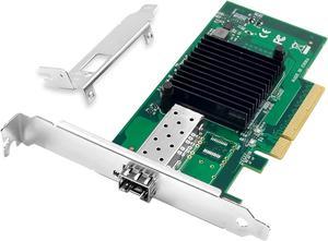 10G Network Card with Intel 82599EN Chip, 10GB PCI-E NIC Compare to Intel X520-DA1, Single SFP+ Port PCI Express X8 Ethernet Adapter Support Windows/Windows Server/Linux/Freebsd/VMware ESXi