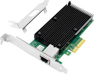 10G Network Card with Intel X550 Chip, 10GB PCI-E NIC Compare to Intel X550-T1, Single RJ45 Port PCI Express X4 Ethernet Adapter Support Windows/Windows Server/Linux/Freebsd/VMware ESXi