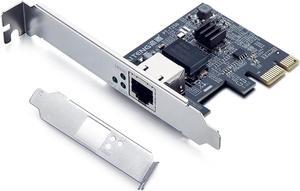 2.5GBase-T PCI Express Network Adapter NIC, PCIe to 2.5 Gigabit Ethernet Network Card with Realtek RTL8125 Controller, Single RJ-45 Port, PCIe 2.1 x1, Support Windows Server/Ubuntu/Centos/Debian