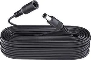 33ft Power Extension Cable, 10M 2.1mm x 5.5mm, Compatible with 12V DC Adapter Cord or Wall Charger for CCTV Security Camera, IP Camera, and More.