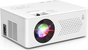 Mini Bluetooth Projector, Full HD 1080P Supported Portable Outdoor Movie Projector for iOS, Android, Windows, Compatible with TV Stick/HDMI/Smartphone/PS4/USB [Remote Included]