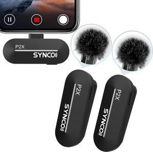 2 Mics Wireless Lavalier Microphone, USB-C Wireless Microphones for iPhone 15, Andriod Phone, P2XT Professional Lapel Mics for Tiktok, YouTube, Streaming, Vlog Video Recording, Type-C Devices