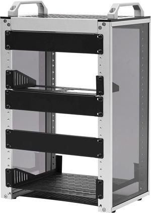 8U Server Cabinet, 10 inch Server Rack for Network, Servers, Audio, and Video Equipment, DeskPi RackMate T1 Rackmount