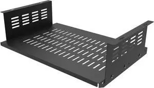 Under Desk Computer Mount for Small Form Factor SFF Computers and PCs, Product Using Space 17.3" x H 4" x D 12", Compatible with Playstation 4, PS4 Slim, PS4 Pro for Under Desk Gaming
