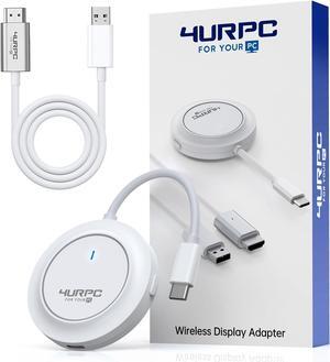 USB C Wireless Transmitter and HDMI Receiver, 2.4G/5G HDMI Extender with PD 3.0 Port, Streaming Video and Audio to TV/Monitor/Projector from MacBook/Surface/Chromebook, iPad, iPhone 15/Galaxy