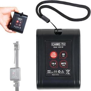 Mini V Mount Battery 99Wh 6875mAh 15A Draw Rechargeable V-Mount with 2 D-TAP & 1 USB for Blackmagic BMPCC 4k/6K Pro/Sony FX6/Red Komodo/Canon C70/Z cam E2,Video Lights,Monitors