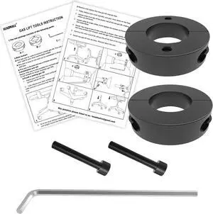 Fix Sinking Office Chair Clamps 2 Pcs Gas Lift Cylinder Piston Stoppers Replacement Parts for Heavy Duty Office Chairs Cylinder Removal Tool