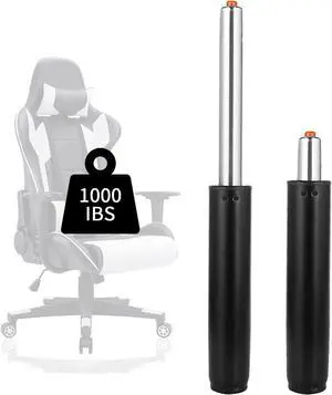 2 Pack 5.5 Inch Office Chair Cylinder Replacement, Office Chair Gas Lift Cylinder, Hydraulic Pneumatic Shock Piston Heavy Duty(1000lbs) Universal Size Fits Most Executive Chairs