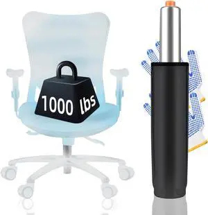 Office Chair Cylinder Replacement, 5.5 inch Long Extension Stroke Adjust Universal Size Fits Most Office Chair,Heavy Duty Gas Cylinder for Chair