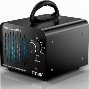 38,000mg/h Ozone Generator (Black), Ozone Machine Odor Removal, High Capacity Ozone Generator for Car/Pet/Smoke/Home/etc