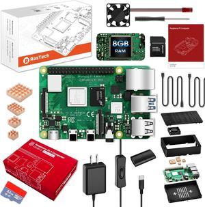 Raspberry Pi 4 Model B deals + Case w/Fan, Power Supply, and Micro HDMI Cable